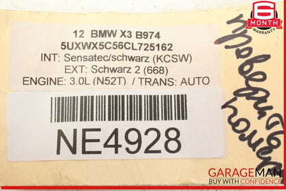 11-17 BMW X3 Dash Dashboard Radio Navigation Information Info Display Screen OEM