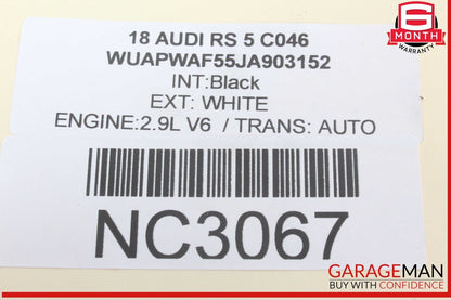 18-23 Audi RS5 S5 Front Left and Right Side Door Upper Panel Sound Speaker