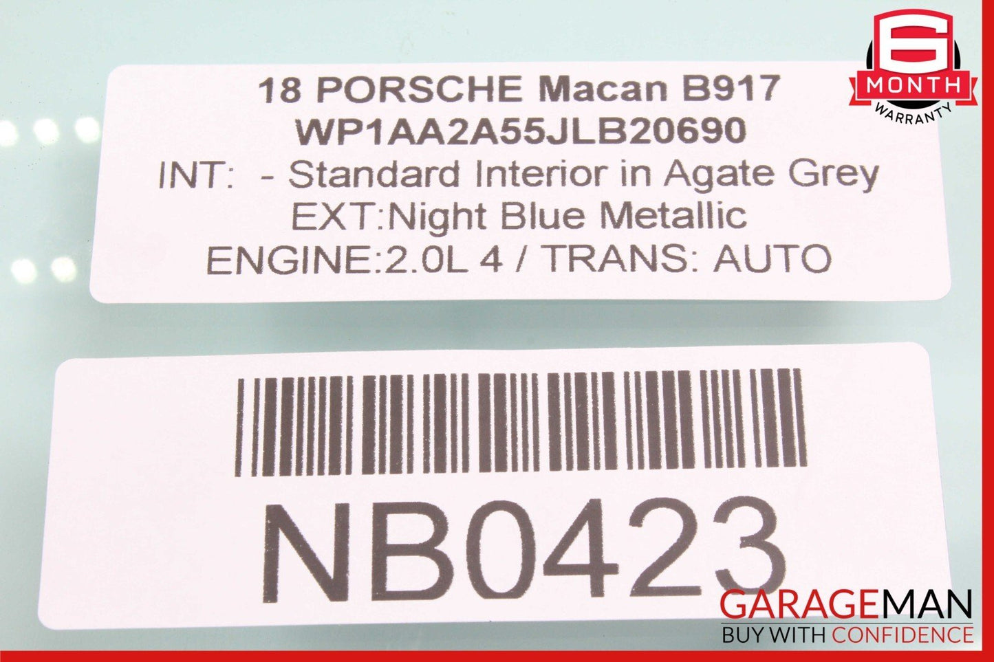 15-24 Porsche Macan Front Left Driver Side Door Window Glass 95B845201B