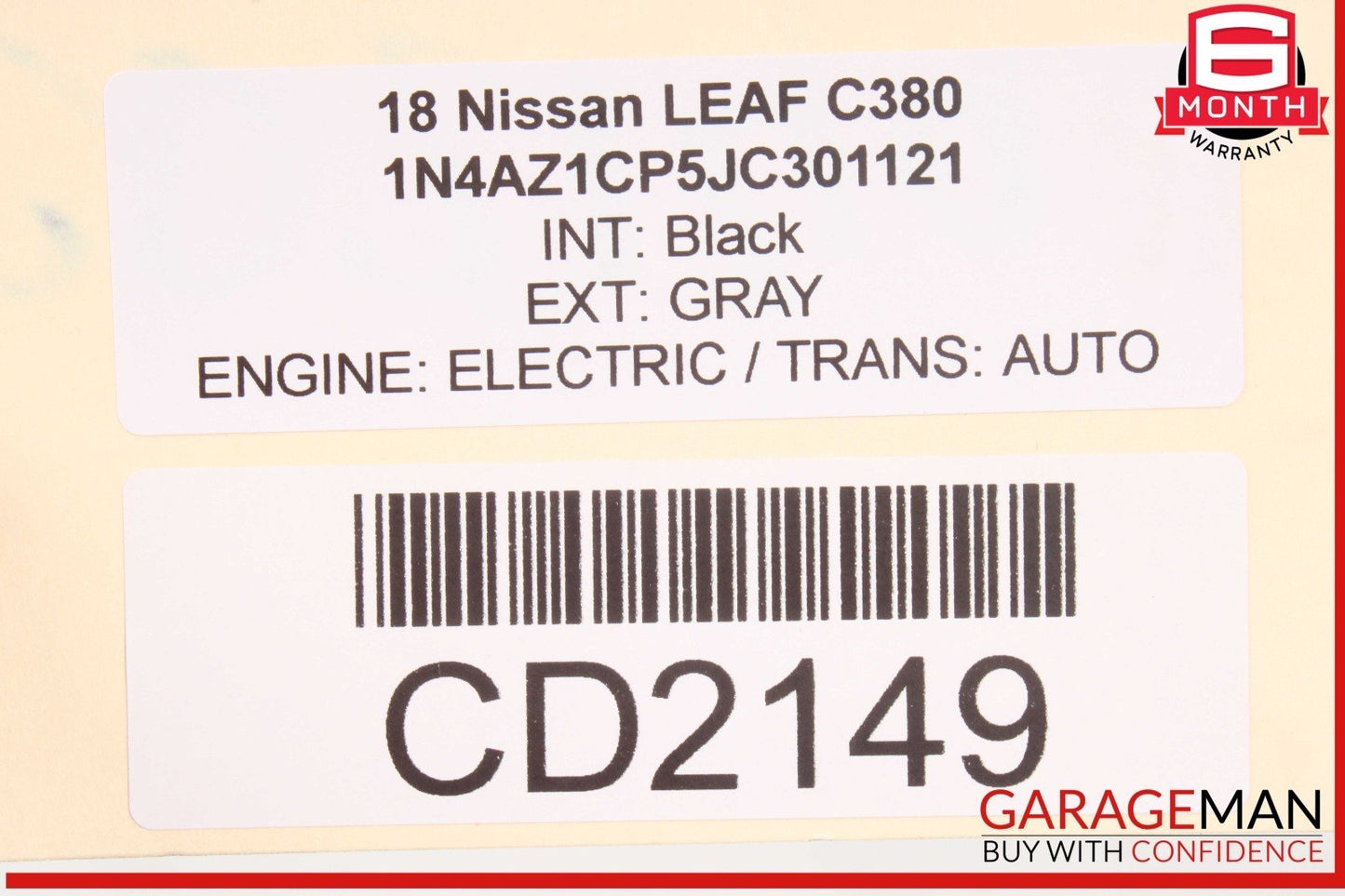 18-25 Nissan Leaf Front Left Driver Side Interior Door Panel Trim OEM