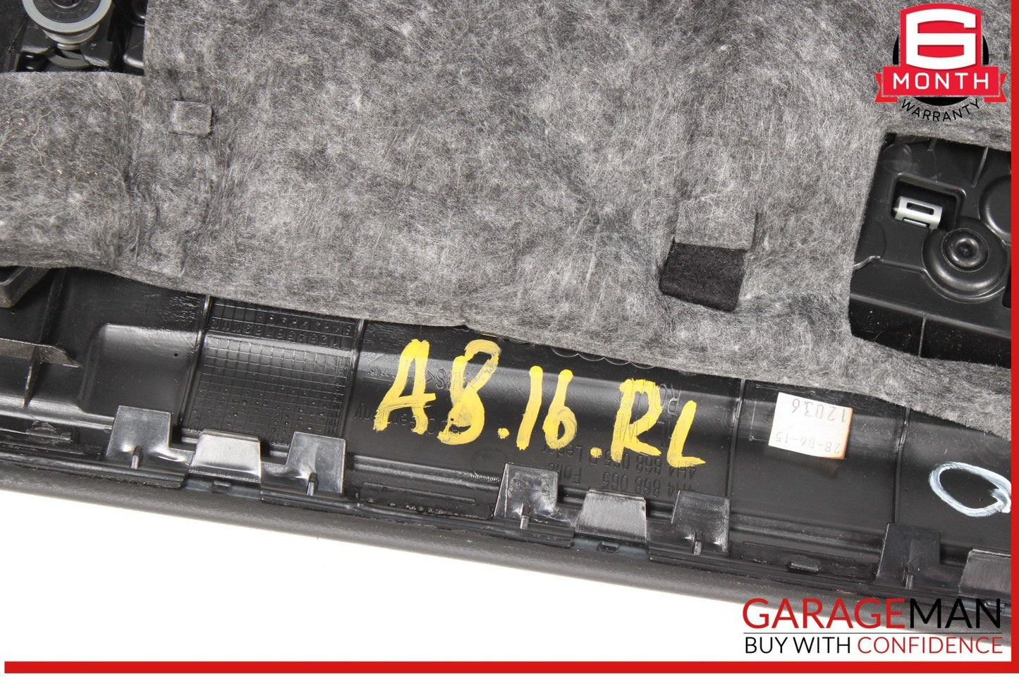 11-17 Audi A8 S8 Rear Left Driver Side Door Cover Panel Trim Assembly OEM