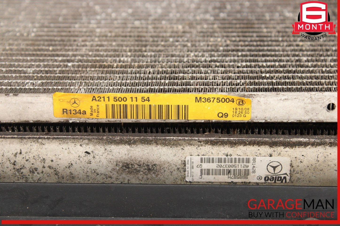 03-09 Mercedes W211 E350 Engine Motor Cooling Fan Radiator A/C Condenser Assy