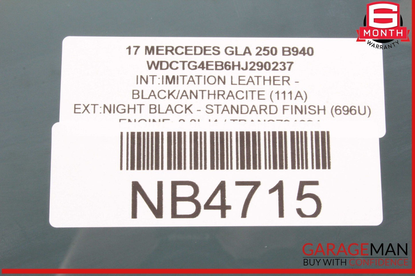 15-20 Mercedes X156 GLA250 GLA45 AMG Front Left Side Door Window Glass OEM