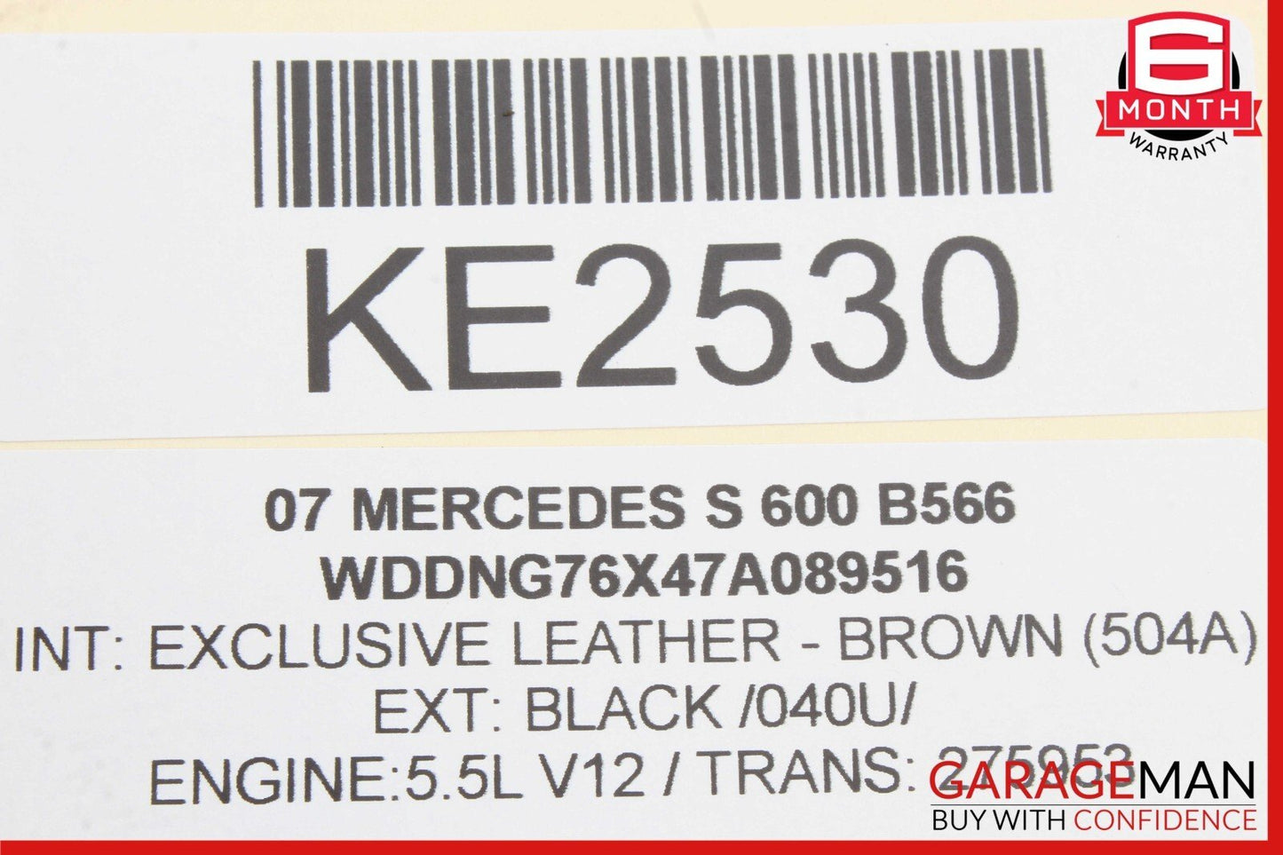 07-14 Mercedes W221 S600 S550 CL550 Rear Lower Rearward Control Arm OEM