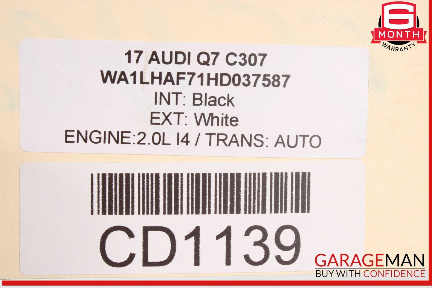 17-24 Audi Q7 Rear Differential Carrier Assembly OEM