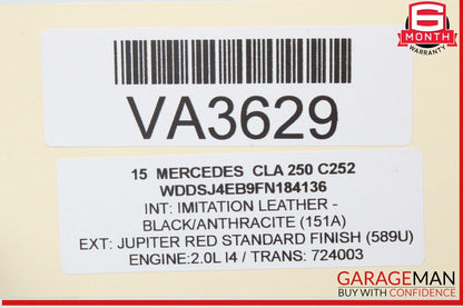 14-18 Mercedes W117 CLA250 Front Left Driver Side Door Window Regulator OEM