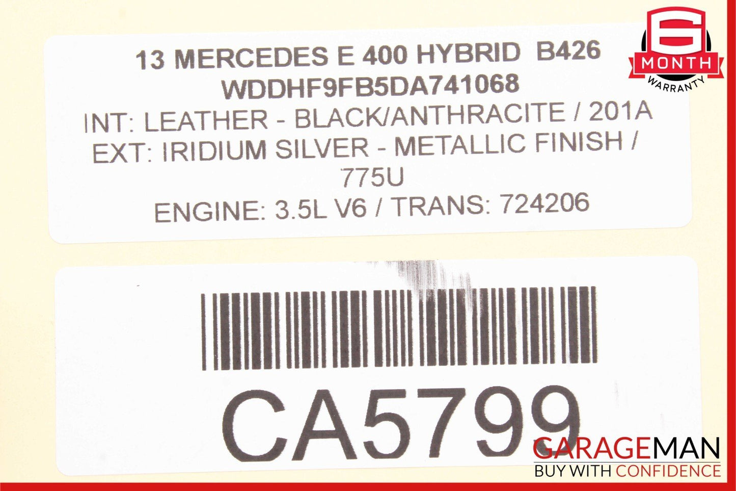 08-18 Mercedes W204 C250 CLS400 E400 Rear Left Side Door Lock Latch Actuator