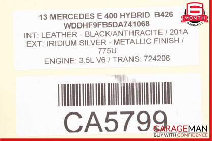 08-18 Mercedes W204 C250 CLS400 E400 Rear Left Side Door Lock Latch Actuator