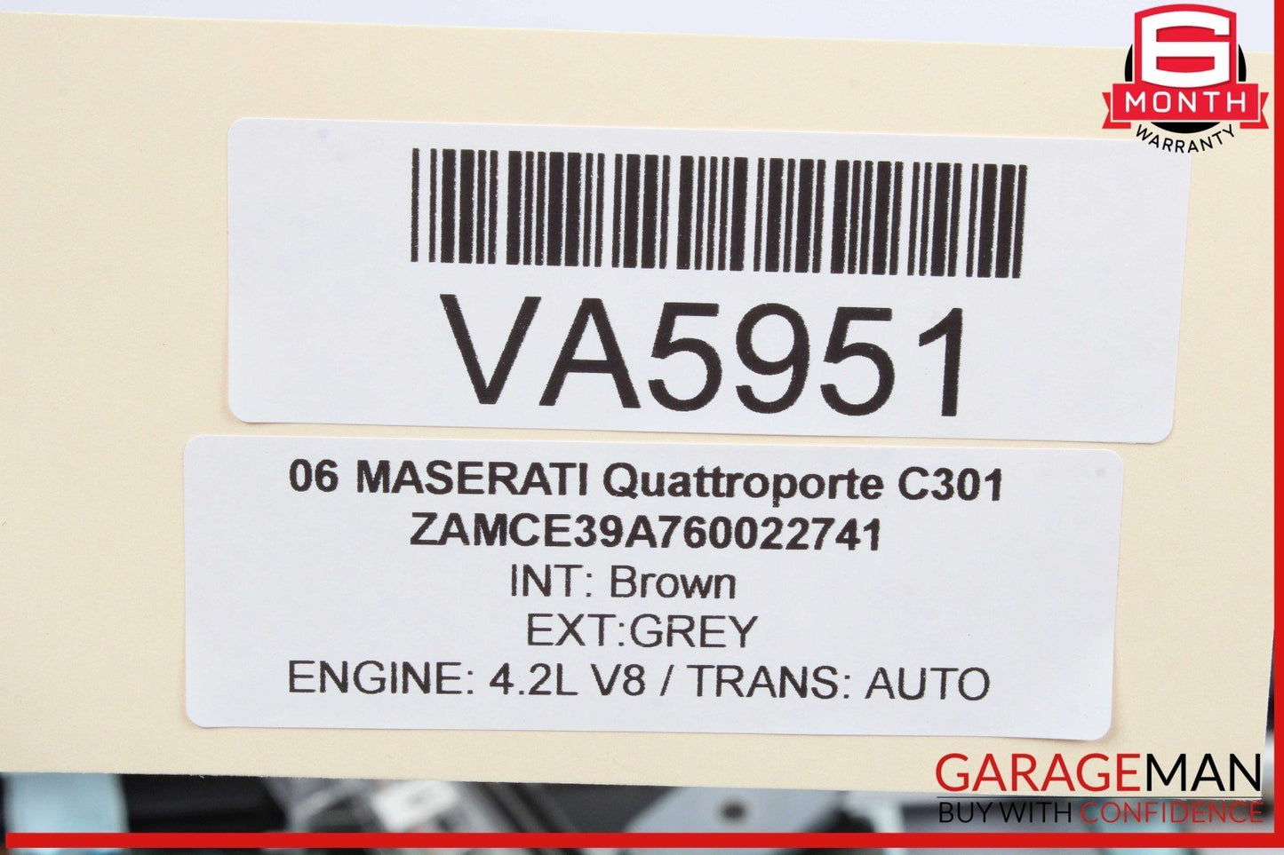 03-12 Maserati Quattroporte M139 Rear Back Glass Sun Shade Blind Roller OEM