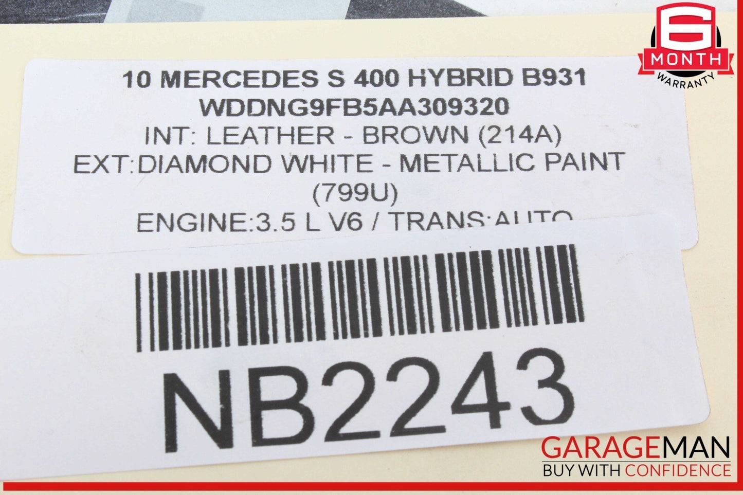07-14 Mercedes W221 S400 Hybrid Front Right & Left Side Brake Calipers Set OEM