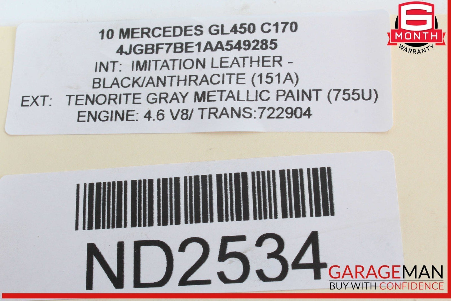 06-12 Mercedes X164 GL450 ML350 Front Steering Bracket w/ Horn Siren Assy
