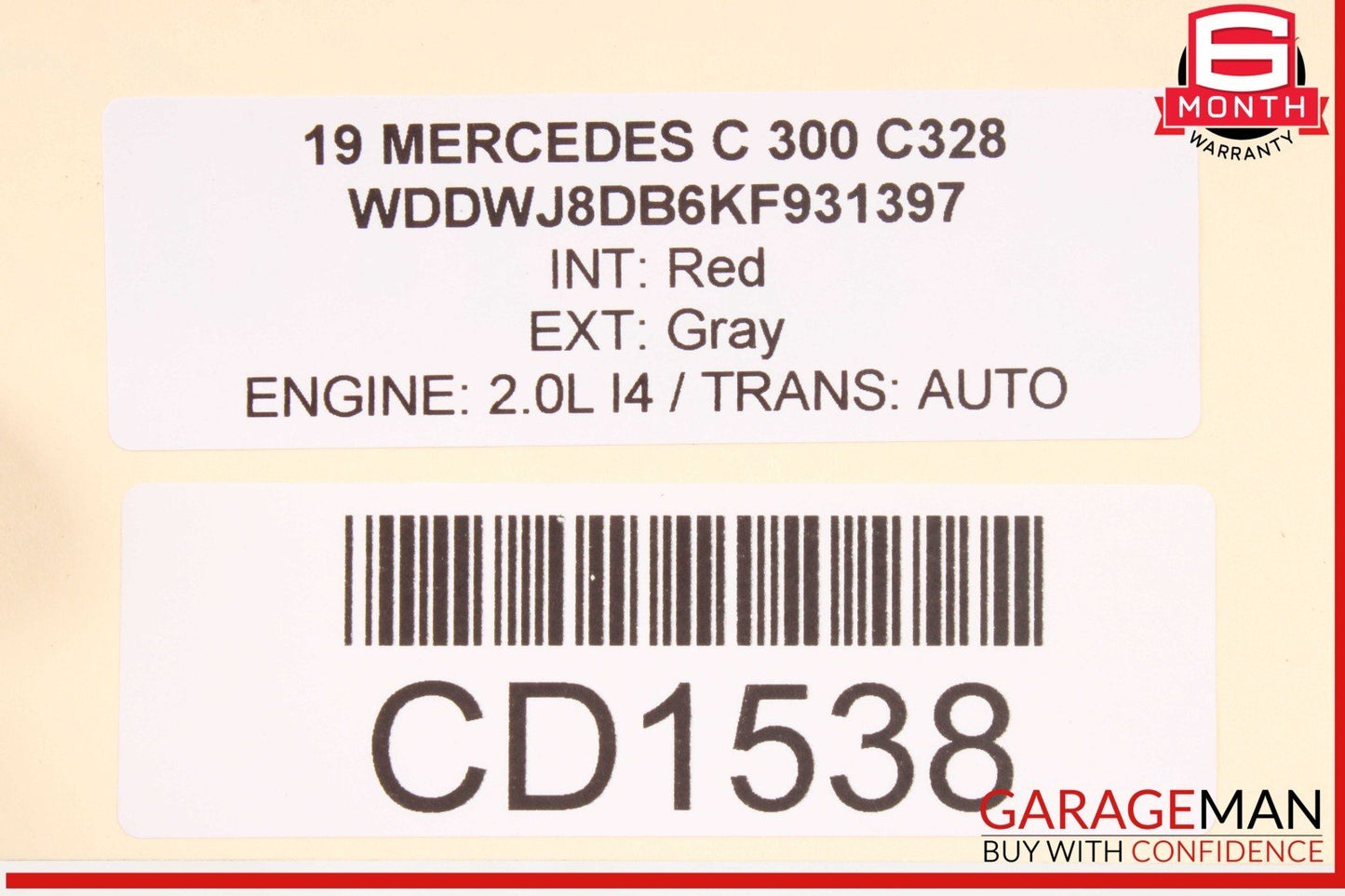 19-21 Mercedes W205 C300 C43 AMG Automatic Transmission Assembly OEM 33k