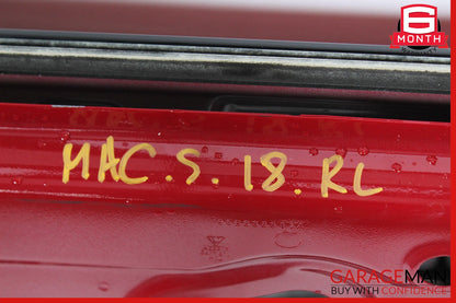 15-23 Porsche Macan Rear Left Driver Side Exterior Door Shell Red OEM