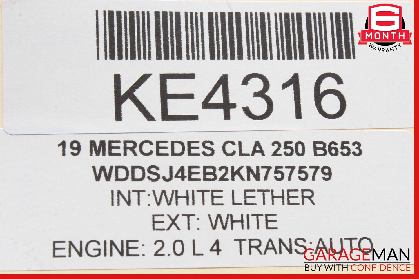 14-18 Mercedes W117 CLA250 Rear Left Exterior Door Handle Trim Bezel OEM