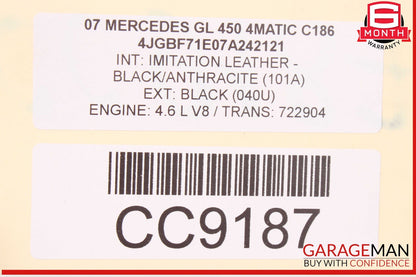 07-12 Mercedes X164 GL450 GL320 Hood Bonnet Panel Assembly Black OEM