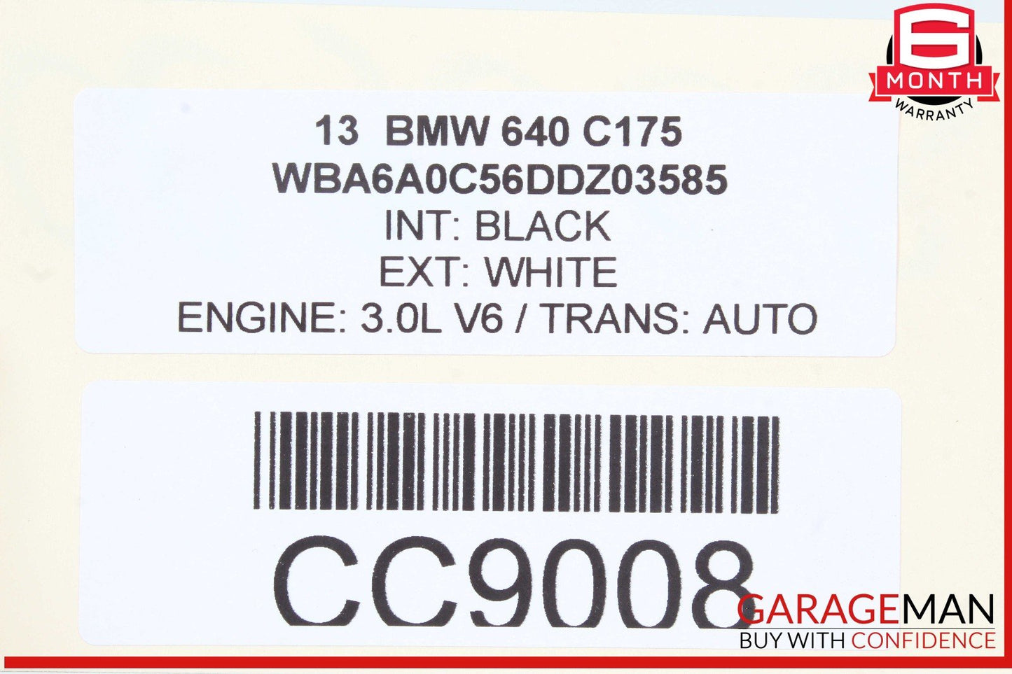 10-19 BMW 640i Rear Sub Frame Subframe Engine Crossmember OEM