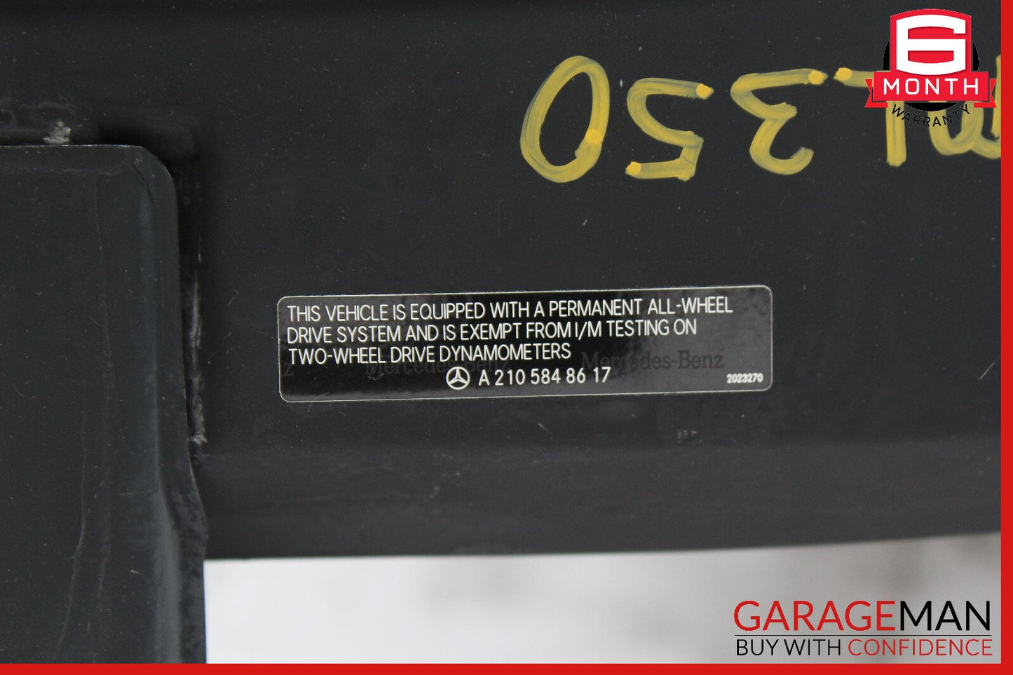 06-11 Mercedes W164 ML350 Front Reinforcement Bar Radiator Support Clip