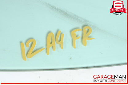 09-16 Audi A4 S4 Front Right Passenger Side Door Window Glass OEM