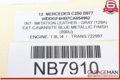 12-15 Mercedes W204 C250 SLK250 M271 Lower Oil Pan Section 2710141602 OEM