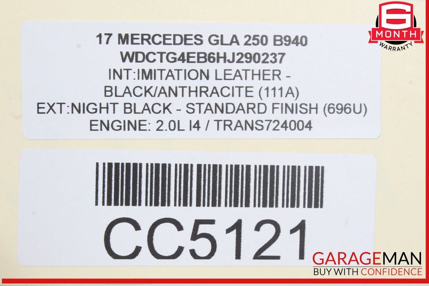 14-20 Mercedes X156 GLA250 2.0L Automatic Tranny Transmission Assembly OEM 125k