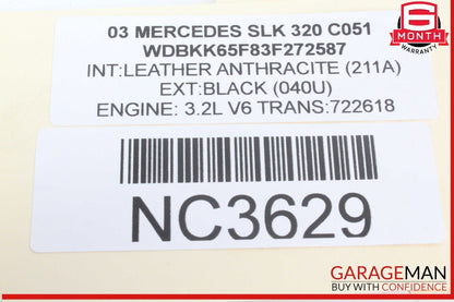 01-04 Mercedes R170 SLK320 Trunk Lid Lock Latch Actuator Assembly 1707500384 OEM