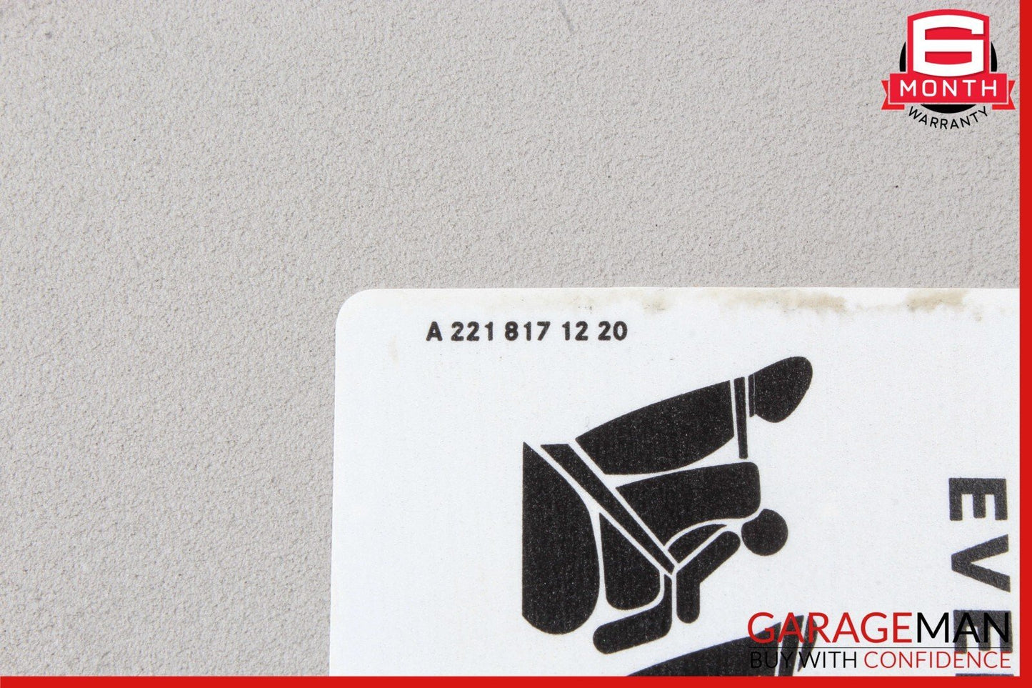 06-12 Mercedes X164 GL450 GL550 Front Right Side Sun Visor Sunvisor Shade OEM