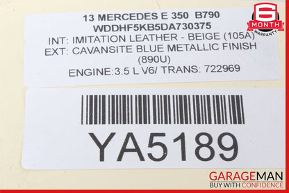 08-18 Mercedes W212 E350 CLS400 C350 Front Brake Calipers Left & Right Set OEM