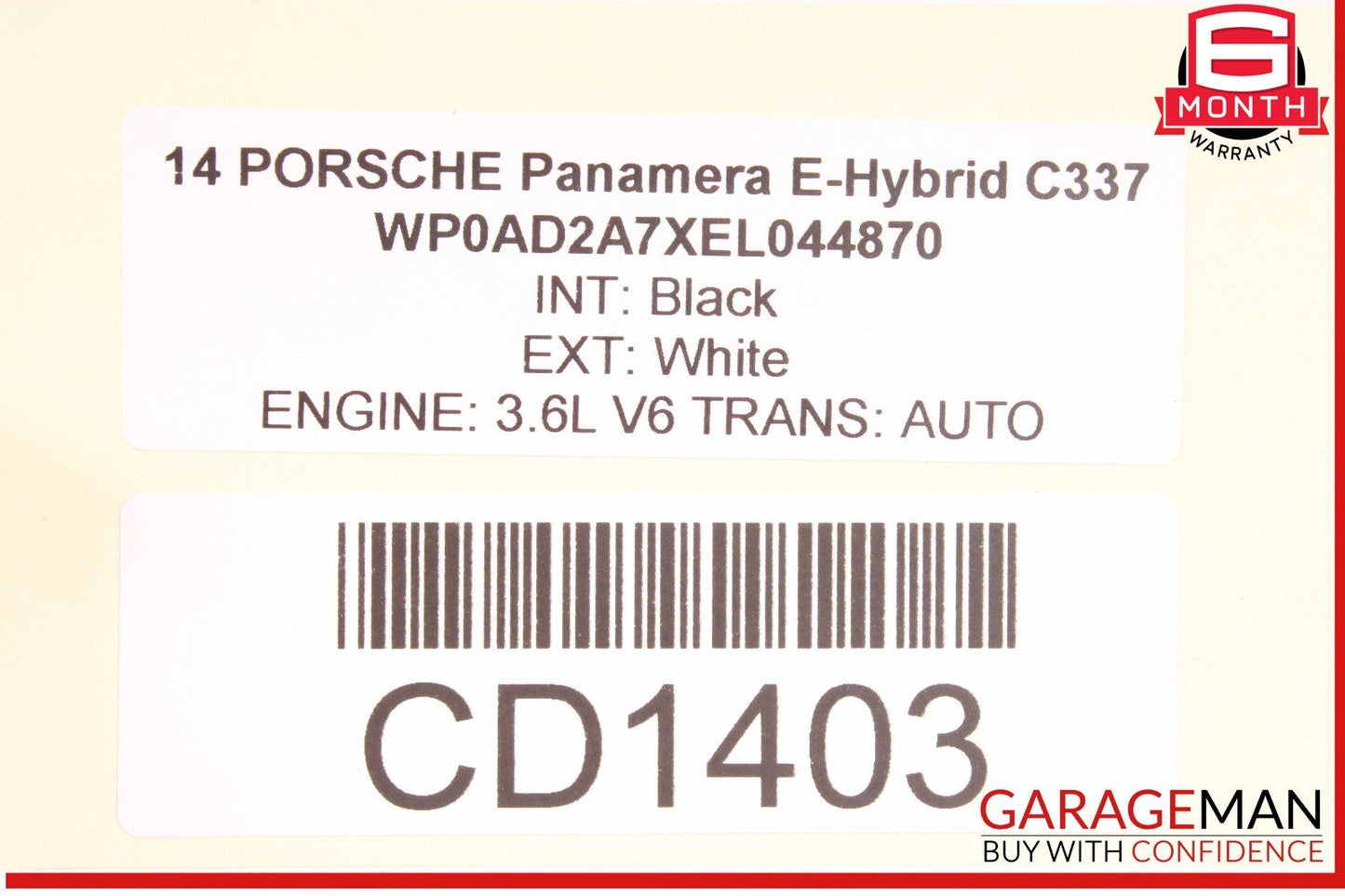 10-16 Porsche Panamera 970 Top Upper Sun Roof Sunroof Frame Motor Assembly OEM