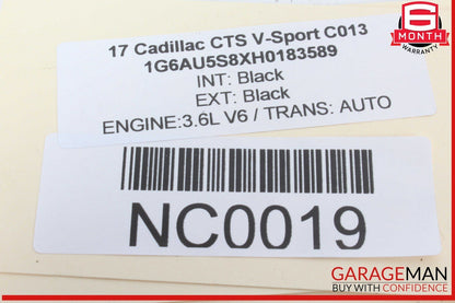 14-19 Cadillac CTS V-Sport Front Left and Right Side Door Audio Sound Speaker