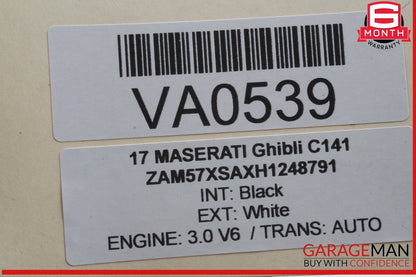 14-24 Maserati Ghibli 3.0L Right Side Turbocharger Intercooler 16474840 OEM
