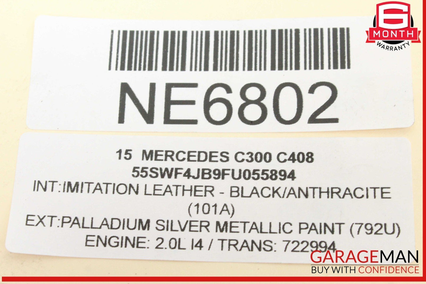 08-17 Mercedes W205 C300 E550 Trunk Lid Latch Lock Actuator 2047500485 OEM