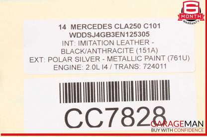 14-19 Mercedes W117 CLA250 4Matic Automatic Transmission Gearbox OEM AWD 164k