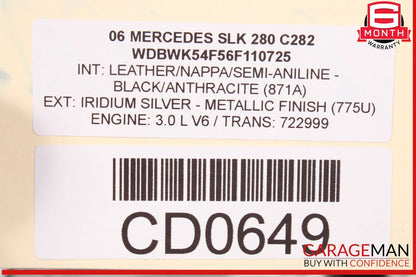 05-11 Mercedes R171 SLK280 SLK300 SLK350 Front Hood Bonnet Panel Assembly OEM