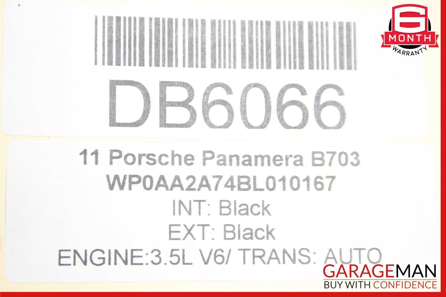 10-16 Porsche Panamera 970 Rear Propeller Prop Drive Shaft 97042101102 OEM
