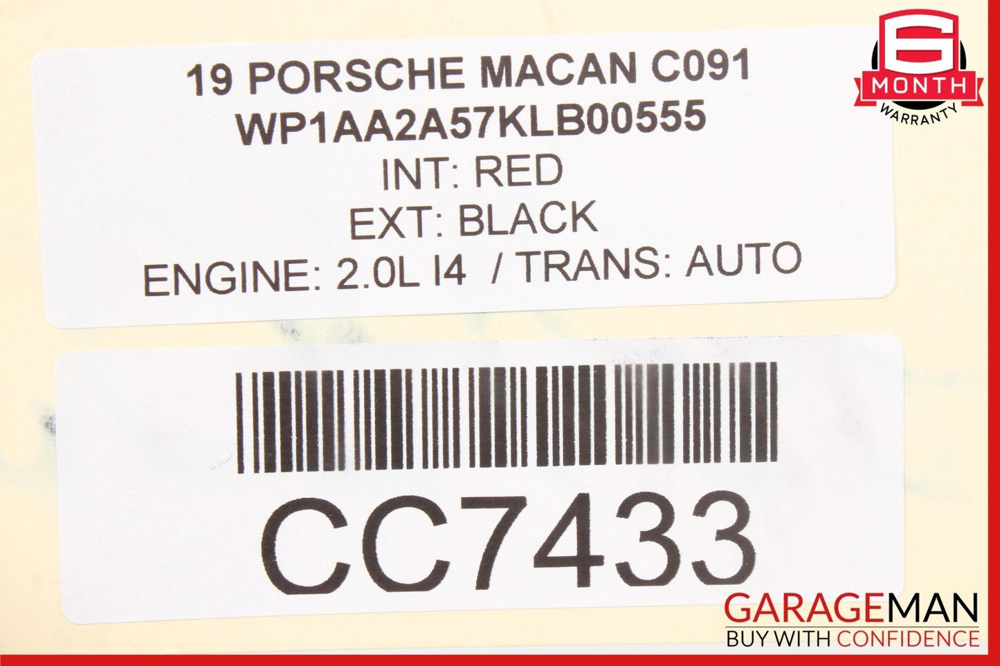 15-24 Porsche Macan 95B Rear Right Side Interior Door Panel Assembly OEM
