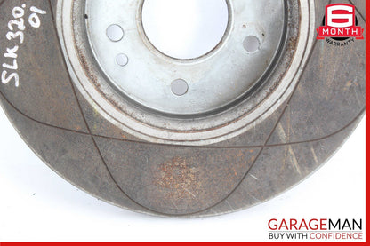 97-04 Mercedes R170 SLK320 Rear Brake Rotor Rotors Disc Set of 2 Pc Slotted