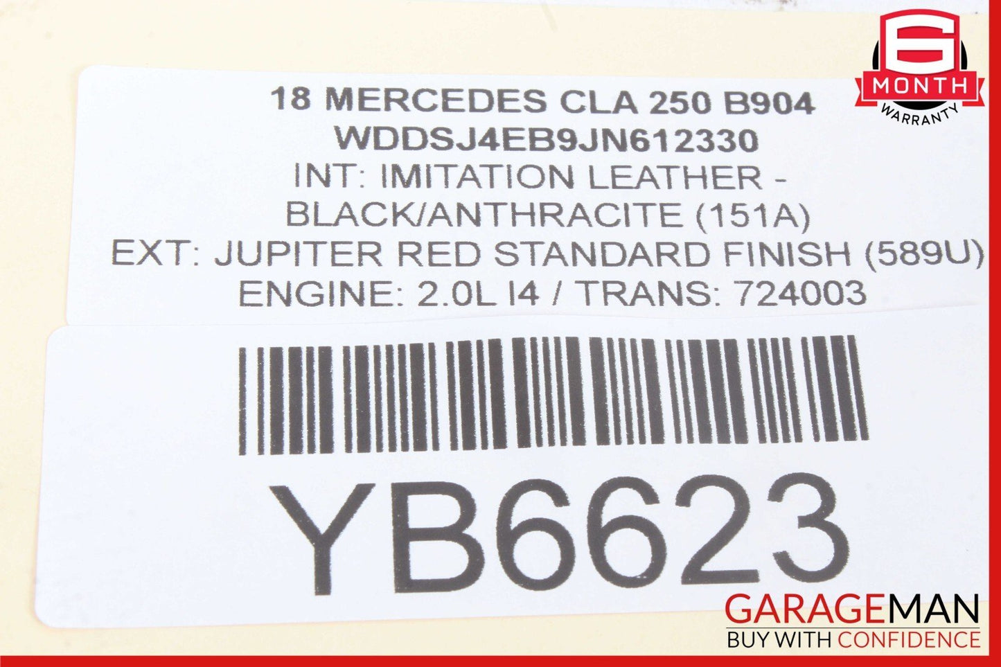 14-18 Mercedes CLA250 C117 Front Right Side Door Window Regulator w/ Carrier OEM