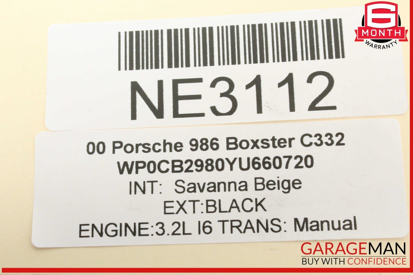 97-04 Porsche Boxster 986 Engine Oil Separator 99610702304 OEM