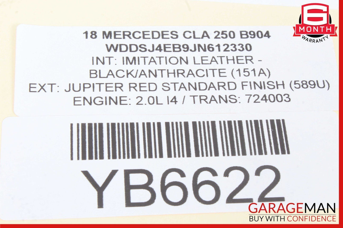 14-18 Mercedes CLA250 C117 Rear Right Side Door Window Regulator w/ Carrier OEM