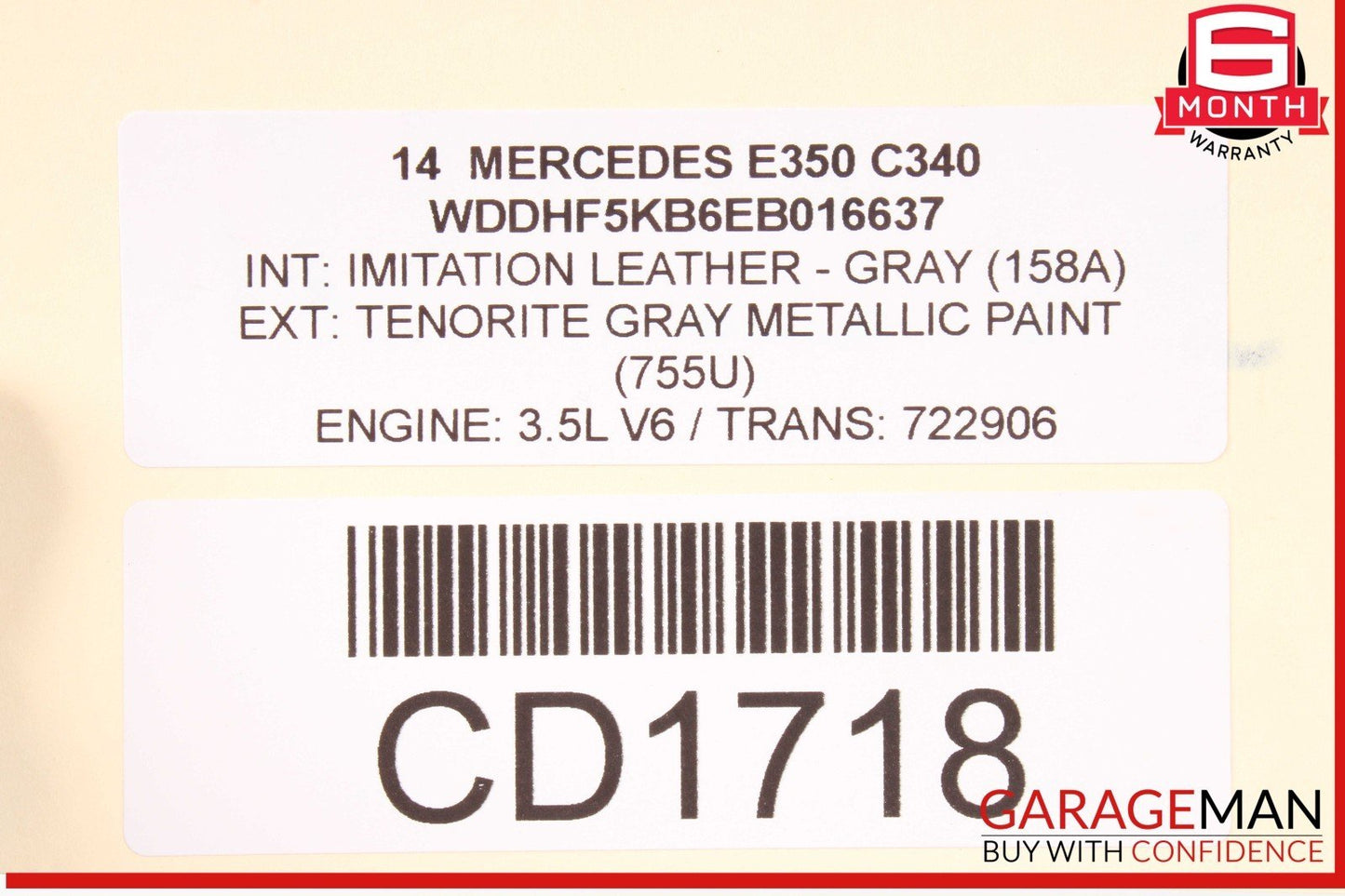 08-18 Mercedes W212 E350 C300 Engine Radiator Cooling Fan Motor Assembly OEM