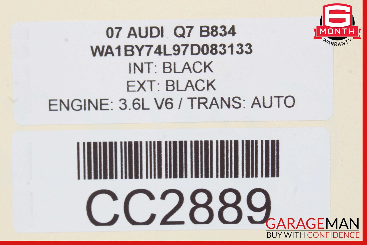 07-15 Audi Q7 Rear Suspension Crossmember Subframe 7L8512369 OEM