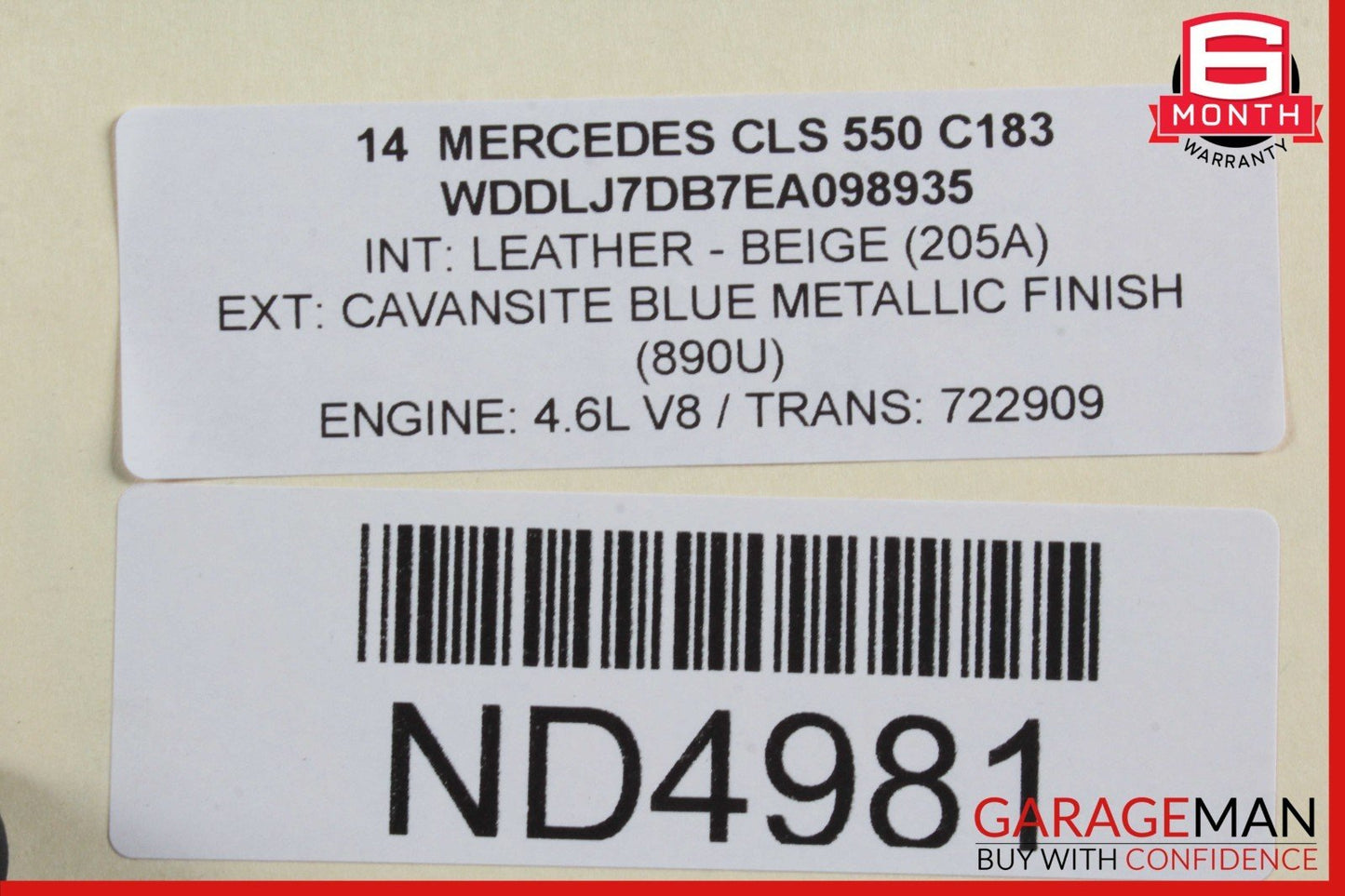 12-18 Mercedes W218 CLS550 Rear Right Spindle Knuckle Hub Drive Axle Shaft Assy