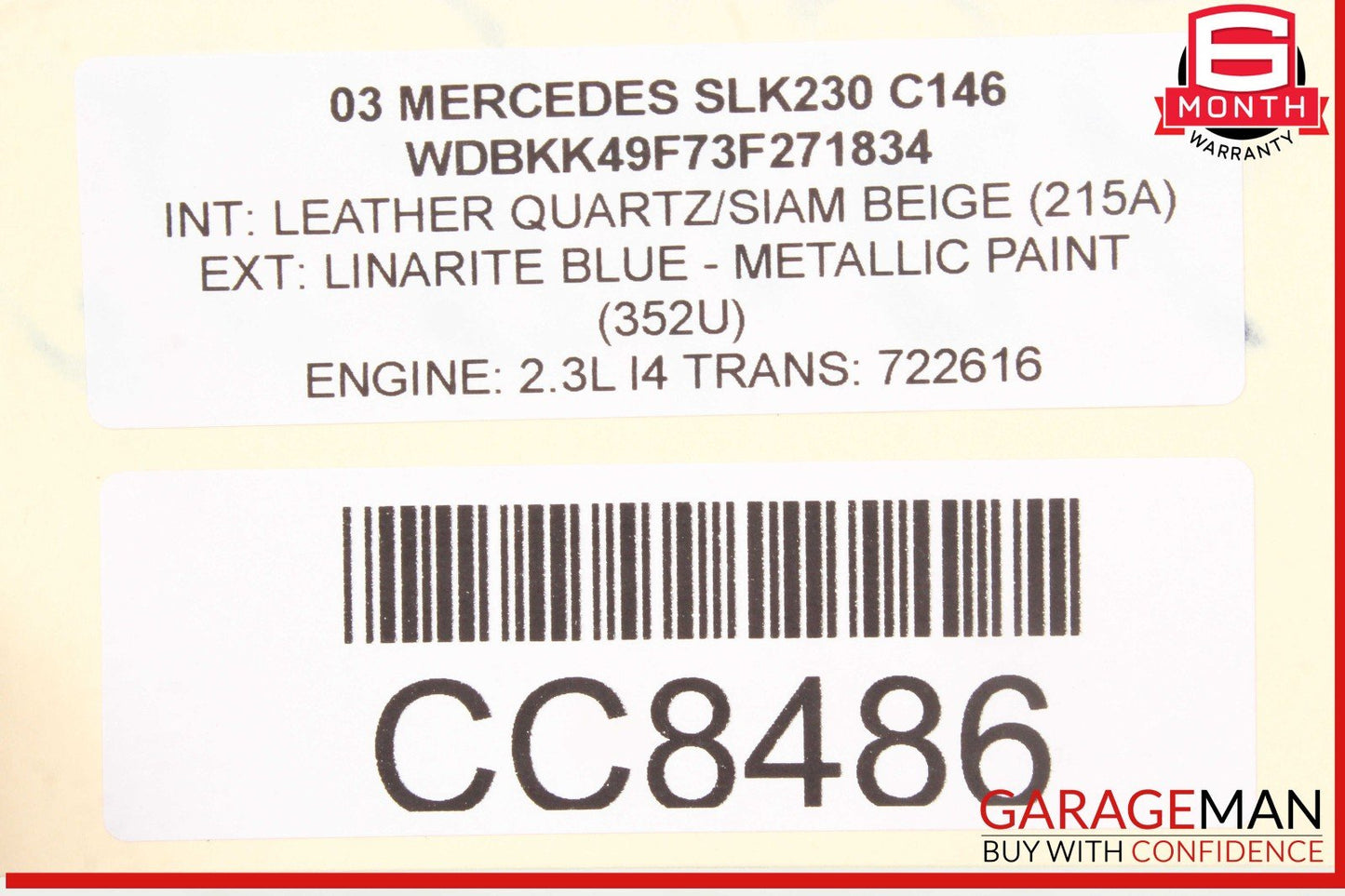 97-04 Mercedes R170 SLK230 C280 Engine Cooling Radiator AC Air A/C Condenser OEM