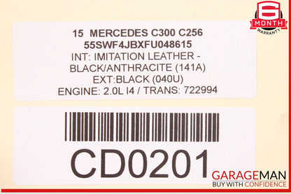 15-20 Mercedes W205 C300 Engine Radiator Cooling Fan Motor Assy OEM