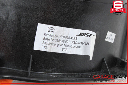 06-15 Audi Q7 A6 S6 Front Left and Right Side Door Audio Sound Speaker Bose OEM
