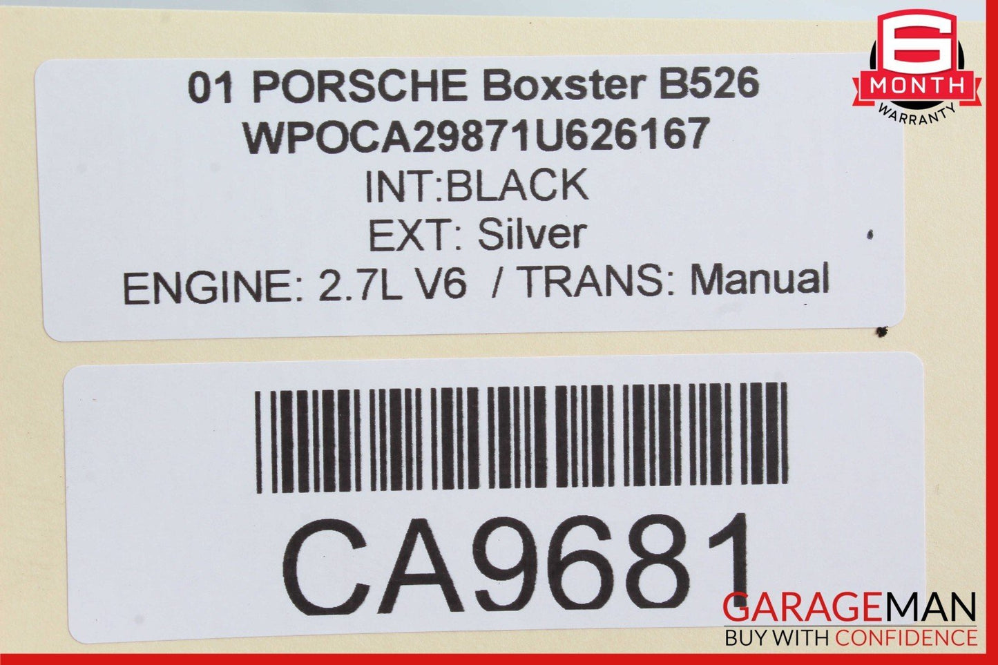 97-05 Porsche Boxster 986 Carrera 996 Rear Right Axle Wheel Hub Knuckle Spindle