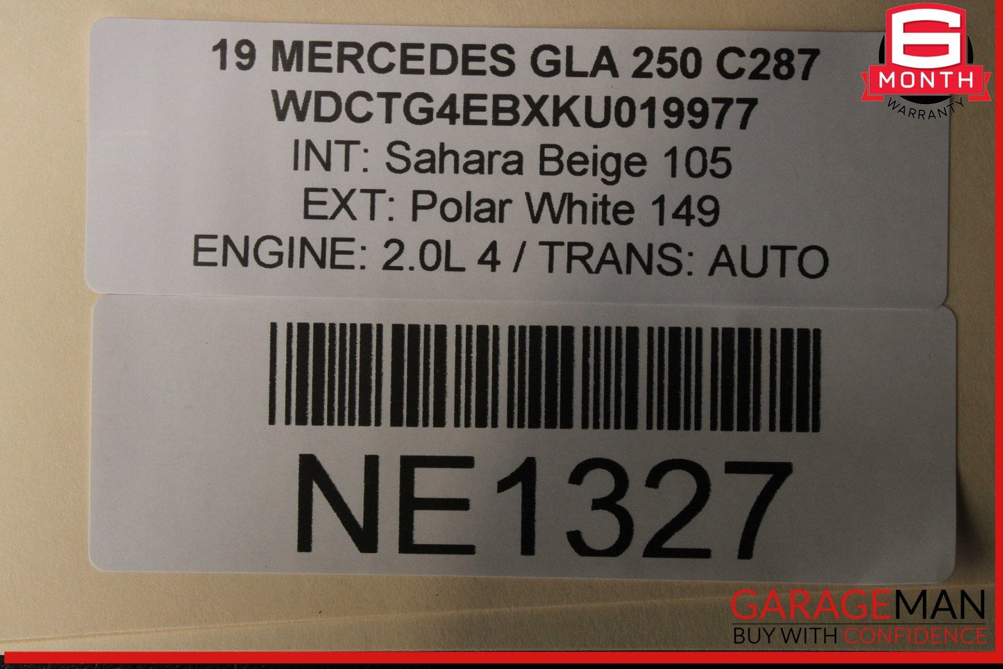 15-20 Mercedes X156 GLA250 Rear Left Driver Side Door Shell Panel OEM