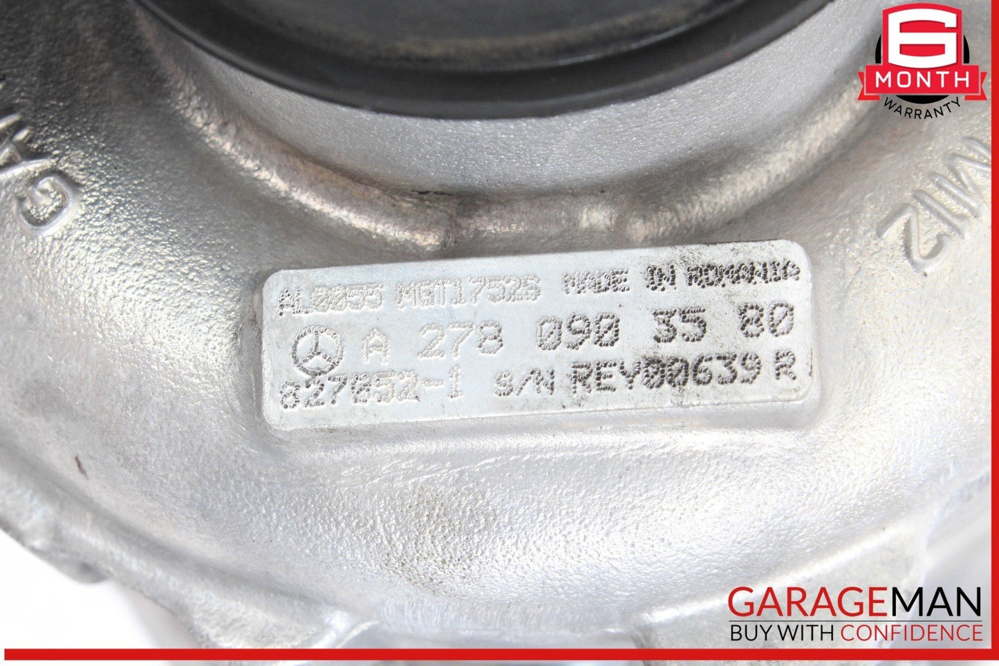 11-16 Mercedes X166 GL550 GL450 Left Turbocharger Turbo Charger Manifold OEM