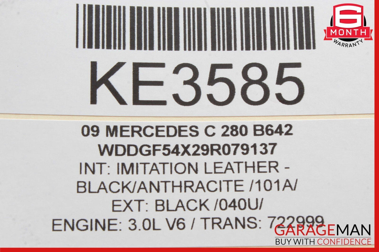 08-11 Mercedes W204 C300 C250 Dashboard Screen Display Monitor Cover Black OEM