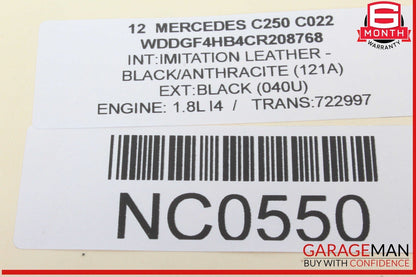 08-18 Mercedes W204 C250 C300 Rear Door Audio Speaker Logic 7 Set of 2 OEM